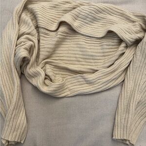 Amazon Cream Chunky Knit Shrug Sweater